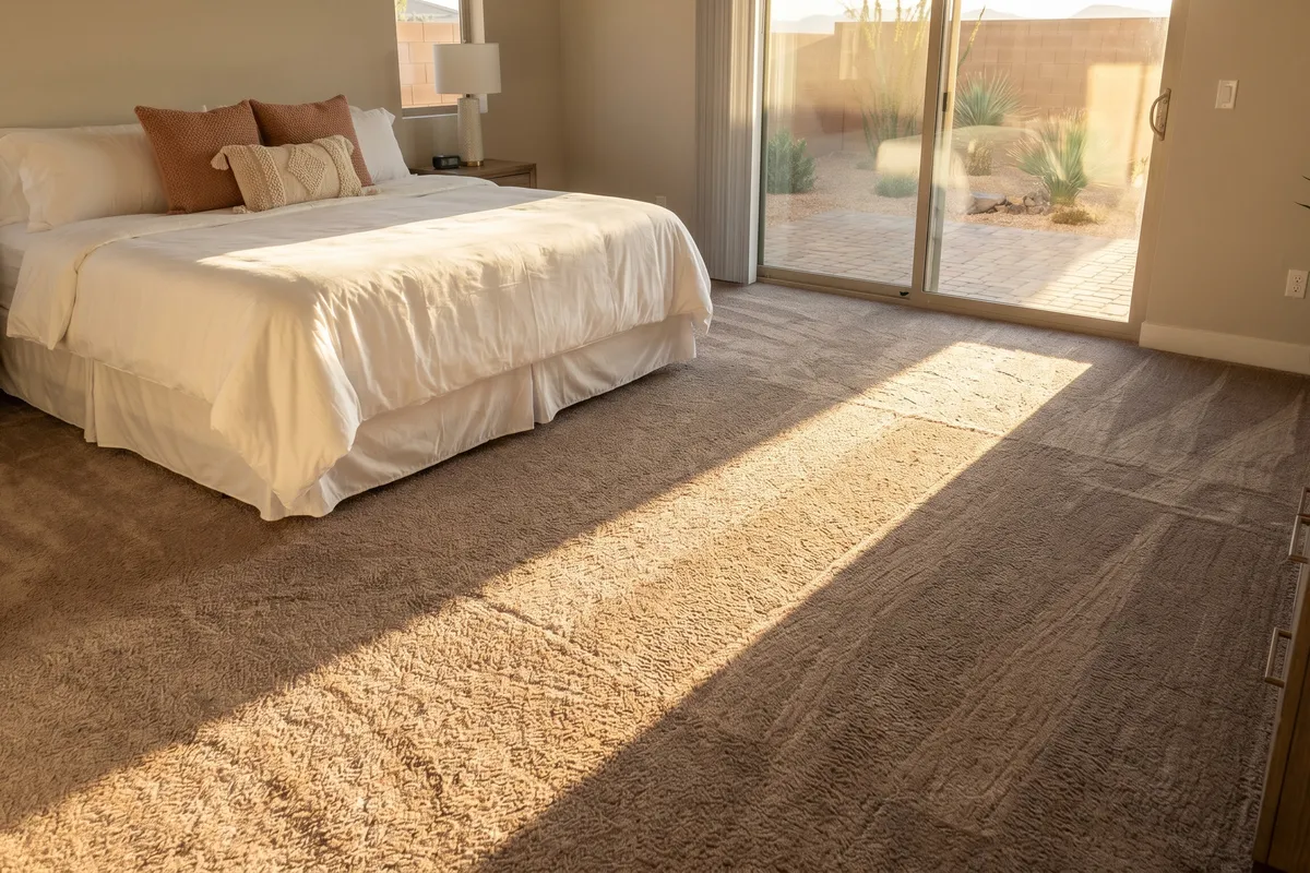 Professional carpet cleaning result in a Las Vegas home